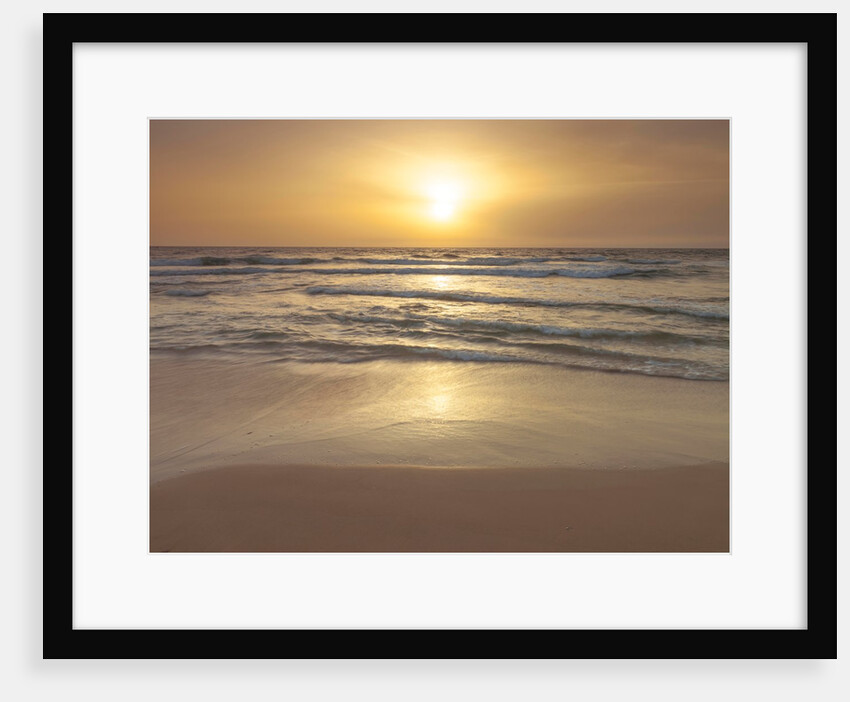 Sunset on the beach by Assaf Frank